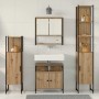 Juego de muebles de baño 4 pcs Roble artisan 33 x 33 x 185.5 cm