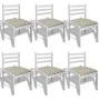 Dining chairs 6 units solid wood and white velvet by vidaXL, dining chairs - Ref: Foro24-272092, Price: 230,05 €, Discount: %