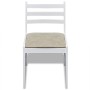 Sillas de comedor 6 unidades madera maciza y terciopelo blanco de vidaXL, Sillas de comedor - Ref: Foro24-272092, Precio: 234...