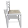 Sillas de comedor 6 unidades madera maciza y terciopelo blanco de vidaXL, Sillas de comedor - Ref: Foro24-272092, Precio: 234...