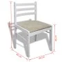 Dining chairs 6 units solid wood and white velvet by vidaXL, dining chairs - Ref: Foro24-272092, Price: 230,05 €, Discount: %
