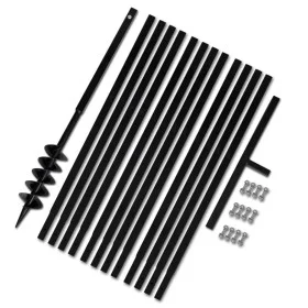 Earth Drill With Handle 100 mm With Extension Tube 13 M Steel by vidaXL, Helical augers - Ref: Foro24-270521, Price: 145,90 €...