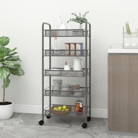 Küchenwagen 5 Ebenen Grauguss 46x26x105 cm von vidaXL, Küchen- und Speisewagen - Ref: Foro24-336330, Preis: 53,77 €, Rabatt: %