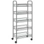 Carrito de cocina 5 niveles hierro gris 46x26x105 cm de vidaXL, Carros de cocina y comedor - Ref: Foro24-336330, Precio: 54,4...