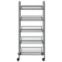 Carrito de cocina 5 niveles hierro gris 46x26x105 cm de vidaXL, Carros de cocina y comedor - Ref: Foro24-336330, Precio: 54,4...