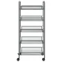 Carrito de cocina 5 niveles hierro gris 46x26x105 cm de vidaXL, Carros de cocina y comedor - Ref: Foro24-336330, Precio: 53,3...