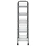 Carrito de cocina 5 niveles hierro gris 46x26x105 cm de vidaXL, Carros de cocina y comedor - Ref: Foro24-336330, Precio: 54,4...