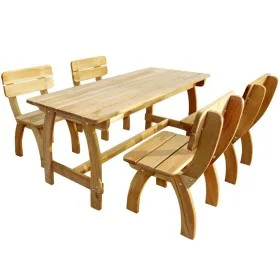 Garden dining set 5 pieces impregnated pine wood by vidaXL, Garden sets - Ref: Foro24-273756, Price: 667,01 €, Discount: %