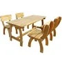 Juego de comedor de jardín 5 piezas madera de pino impregnada de vidaXL, Conjuntos de jardín - Ref: Foro24-273756, Precio: 66...