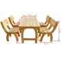 Garten-Essset 5-teilig aus imprägniertem Kiefernholz von vidaXL, Gartensets - Ref: Foro24-273756, Preis: 680,71 €, Rabatt: %