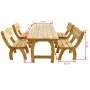 Juego de comedor de jardín 5 piezas madera de pino impregnada de vidaXL, Conjuntos de jardín - Ref: Foro24-273756, Precio: 66...