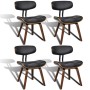 Dining chairs 4 units curved wood and artificial leather by vidaXL, dining chairs - Ref: Foro24-270550, Price: 559,15 €, Disc...