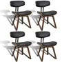 Dining chairs 4 units curved wood and artificial leather by vidaXL, dining chairs - Ref: Foro24-270550, Price: 631,41 €, Disc...