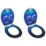 Asientos de inodoro con tapas 2 uds MDF delfín de vidaXL, Asientos de inodoros y bidés - Ref: Foro24-275912, Precio: 74,25 €,...