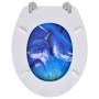 WC-Sitze mit Deckel 2 Stück MDF Delfin von vidaXL, Toiletten- und Bidetsitze - Ref: Foro24-275912, Preis: 75,59 €, Rabatt: %