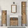 Juego de muebles de baño 4 pcs Roble artisan 33 x 33 x 185.5 cm