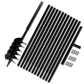 Taladro De Tierra Con Mango 150 mm Con Tubo De Extensión 13 M Acero by vidaXL, Helical augers - Ref: Foro24-270529, Price: 15...