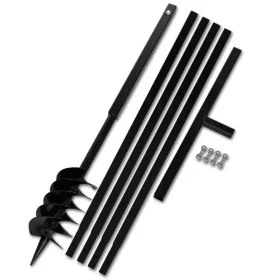 Earth Drill With Handle 120 mm With Extension Tube 5 M Steel by vidaXL, Helical augers - Ref: Foro24-270523, Price: 79,24 €, ...