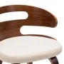 Esszimmerstühle, 4 Stück, gebogenes Holz und cremefarbenes Kunstleder von vidaXL, Essstühle - Ref: Foro24-278848, Preis: 566,...