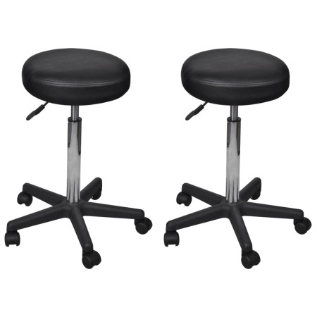 Bürostühle 2 Stück Kunstleder Schwarz von vidaXL, Bürostühle - Ref: Foro24-277176, Preis: 104,33 €, Rabatt: %