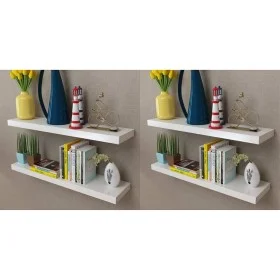 Wandregale 4 Einheiten weiß 80 cm von vidaXL, Regale und Regale - Ref: Foro24-275998, Preis: 79,19 €, Rabatt: %