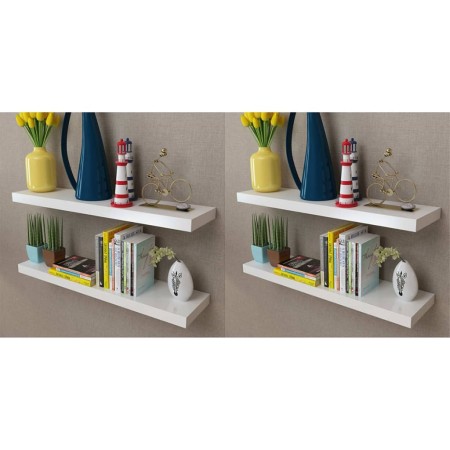 Wandregale 4 Einheiten weiß 80 cm von vidaXL, Regale und Regale - Ref: Foro24-275998, Preis: 80,88 €, Rabatt: %