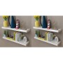 Wall shelves 4 units white 80 cm by vidaXL, Shelves and shelves - Ref: Foro24-275998, Price: 80,79 €, Discount: %