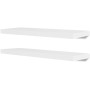 Wall shelves 4 units white 80 cm by vidaXL, Shelves and shelves - Ref: Foro24-275998, Price: 80,79 €, Discount: %