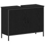 Juego de muebles de baño 4 pcs Negro 33 x 33 x 185.5 cm