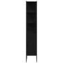 Juego de muebles de baño 4 pcs Negro 33 x 33 x 185.5 cm