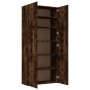 Shoe cabinet made of smoked oak plywood, 80x35.5x180 cm by vidaXL, Shoe racks and shoe organizers - Ref: Foro24-815276, Price...