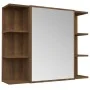 Bathroom cabinet with mirror, brown oak wood, 80x20.5x64 cm by vidaXL, bathroom vanities - Ref: Foro24-815524, Price: 73,13 €...