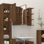 Badezimmer-Spiegelschrank braunes Eichenholz 80x20,5x64 cm von vidaXL, Badezimmerwaschtische - Ref: Foro24-815524, Preis: 74,...
