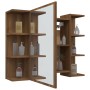 Badezimmer-Spiegelschrank braunes Eichenholz 80x20,5x64 cm von vidaXL, Badezimmerwaschtische - Ref: Foro24-815524, Preis: 74,...
