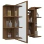 Bathroom cabinet with mirror, brown oak wood, 80x20.5x64 cm by vidaXL, bathroom vanities - Ref: Foro24-815524, Price: 73,13 €...