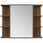 Badezimmer-Spiegelschrank braunes Eichenholz 80x20,5x64 cm von vidaXL, Badezimmerwaschtische - Ref: Foro24-815524, Preis: 74,...