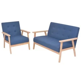 Blue 2-Piece Fabric Sofa Set by vidaXL, Sofas - Ref: Foro24-274912, Price: 364,32 €, Discount: %