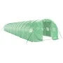 Greenhouse with green steel structure 48 m² 16x3x2 m by vidaXL, Greenhouses - Ref: Foro24-3188045, Price: 643,70 €, Discount: %