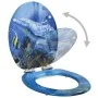 Toilet seat 2 units WC soft close lid MDF dolphins design by vidaXL, Toilet and bidet seats - Ref: Foro24-276998, Price: 88,2...