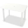 Garden bistro table and chairs set 3 pieces white plastic by vidaXL, Garden sets - Ref: Foro24-275073, Price: 225,17 €, Disco...