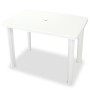 Set de mesa y sillas bistró de jardín 3 piezas plástico blanco de vidaXL, Conjuntos de jardín - Ref: Foro24-275073, Precio: 2...