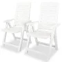Garten-Bistrotisch und Stühle-Set 3-teilig aus weißem Kunststoff von vidaXL, Gartensets - Ref: Foro24-275073, Preis: 225,17 €...