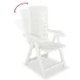 Garden bistro table and chairs set 3 pieces white plastic by vidaXL, Garden sets - Ref: Foro24-275073, Price: 225,17 €, Disco...