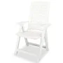 Garten-Bistrotisch und Stühle-Set 3-teilig aus weißem Kunststoff von vidaXL, Gartensets - Ref: Foro24-275073, Preis: 225,17 €...