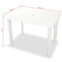 Set de mesa y sillas bistró de jardín 3 piezas plástico blanco de vidaXL, Conjuntos de jardín - Ref: Foro24-275073, Precio: 2...
