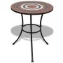 Gartenmöbel-Set mit 3 Stühlen und Tisch mit Terrakotta-weißen Keramikfliesen. von vidaXL, Gartensets - Ref: Foro24-271773, Pr...