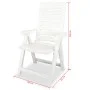 Set de mesa y sillas bistró de jardín 3 piezas plástico blanco de vidaXL, Conjuntos de jardín - Ref: Foro24-275073, Precio: 2...