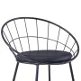 Sillas de comedor asientos de cuero sintético 6 uds acero negro by vidaXL, dining chairs - Ref: Foro24-276236, Price: 295,35 ...