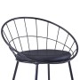 Sillas de comedor asientos de cuero sintético 6 uds acero negro by vidaXL, dining chairs - Ref: Foro24-276236, Price: 298,83 ...