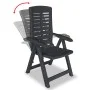 Reclining garden chairs 4 units anthracite gray plastic by vidaXL, Garden chairs - Ref: Foro24-275071, Price: 290,73 €, Disco...